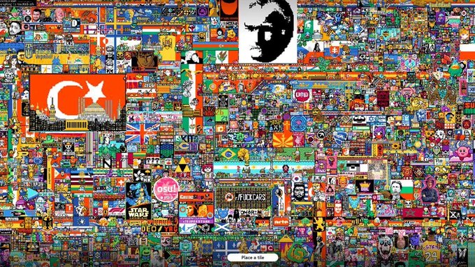 Reddit Geçtiğimiz Sene Yaptığı r/place Etkinliği Yeniden Başladı