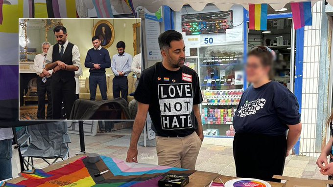 İskoçya’nın Müslüman Başbakanı Hamza Yusuf                      LGBT Yürüyüşüne Katıldı