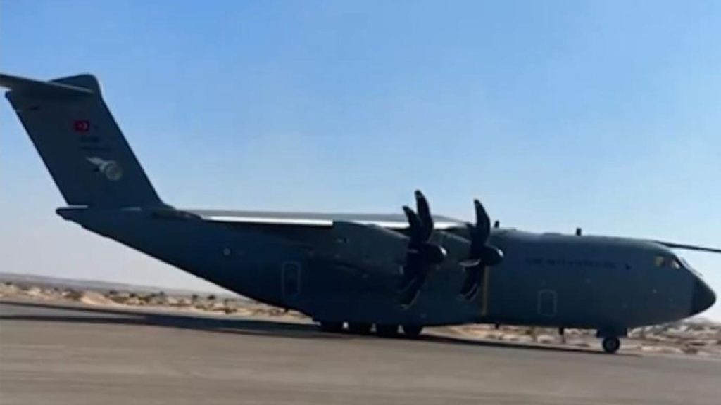 Kayseri’de  askeri uçak acil iniş yaptı